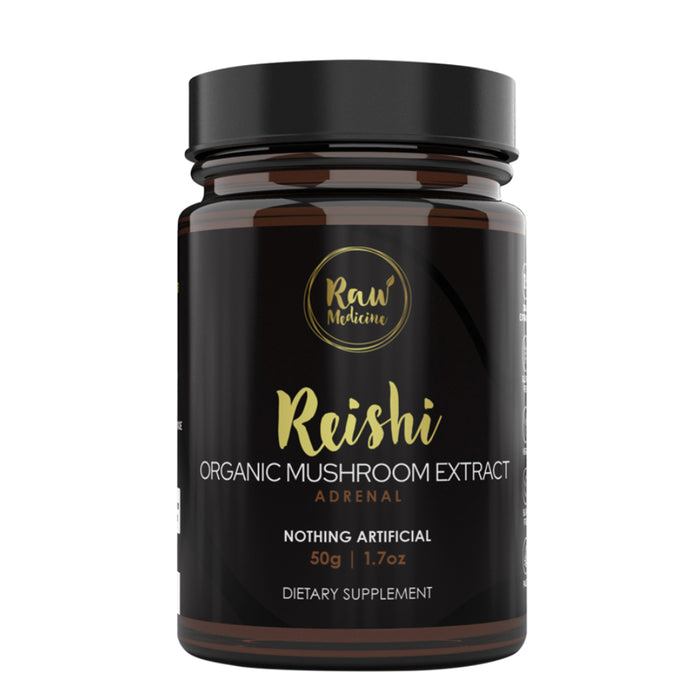 Raw Medicine Organic Mushroom Extract Reishi 50g Wicked NRG