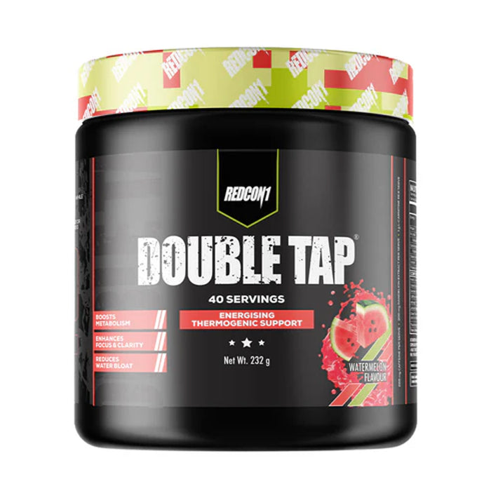Redcon 1 DOUBLE TAP POWDER Watermelon 40 Serves 232g  Wicked NRG,