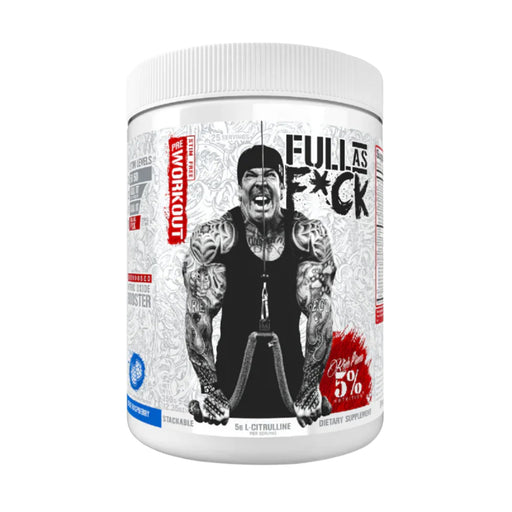 Rich Piana Nutrition Full As Fck Blue Rasp 25 Serves Wicked NRG