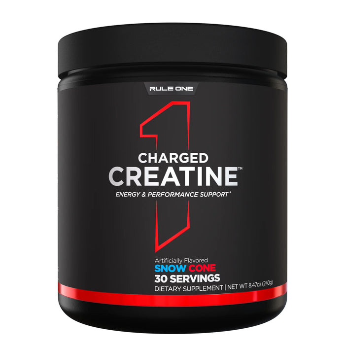 Rule 1 Charged Creatine Snow Cone 30 Serves 240g Wicked NRG