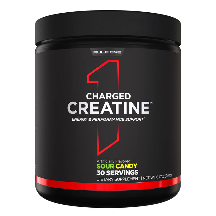 Rule 1 Charged Creatine Sour Candy 30 Serves 240g Wicked NRG
