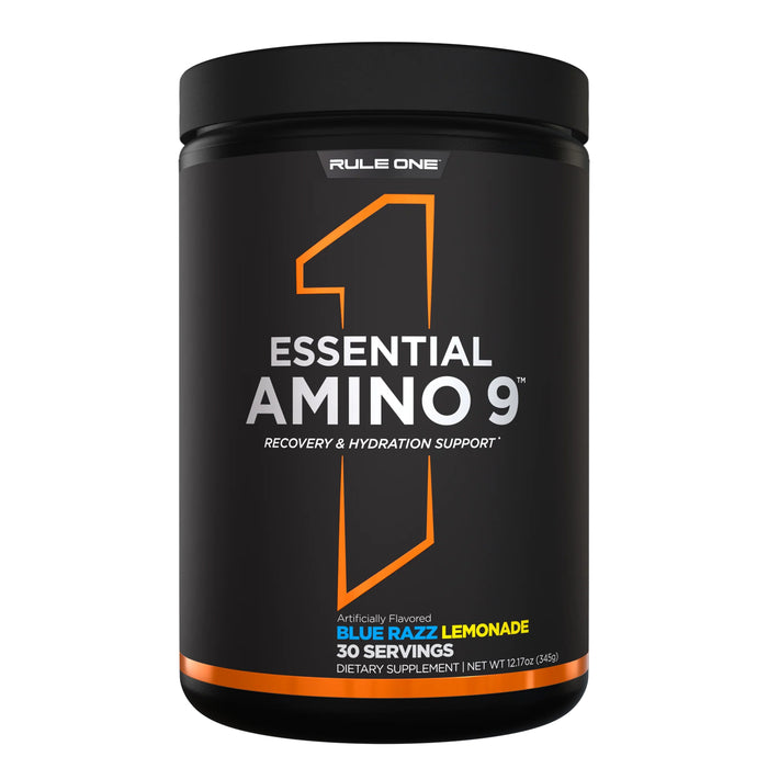 Rule 1 Essential Amino 9 Blue Razz Lemonade 30 Serves 345g Wicked NRG