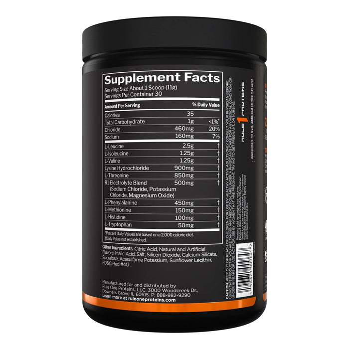 Rule 1 Essential Amino 9 Fruit Punch 30 Serves 330g Ingredients Wicked NRG