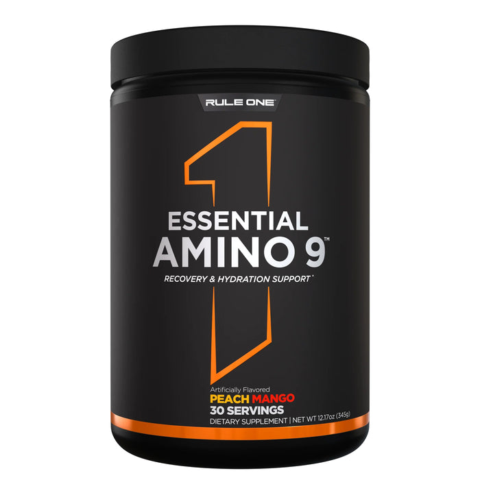 Rule 1 Essential Amino 9 Peach Mango 30 Serves 345g Wicked NRG