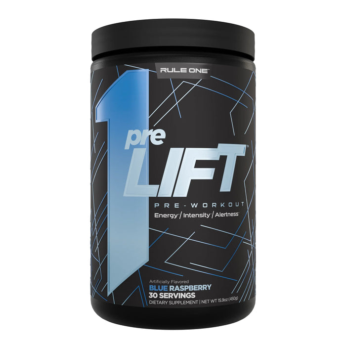 Rule 1 PreLift Blue Raspberry 30 serves 450g Wicked NRG