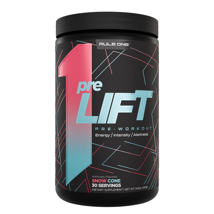 Rule 1 PreLift Snow Cone 30 serves 450g Wicked NRG