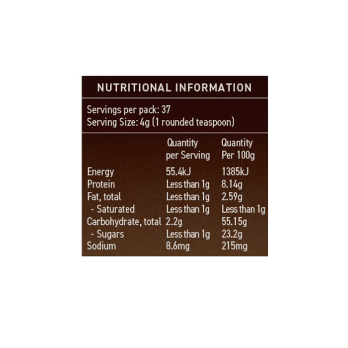 SAYBO Adreno Jing 150g Nutritional Panel Wicked NRG
