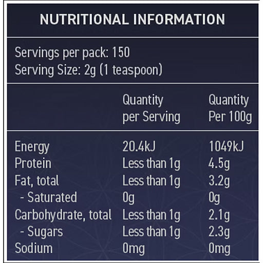 SAYBO ParaTox 300g Nutritional Panel Wicked NRG
