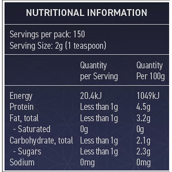 SAYBO ParaTox 300g Nutritional Panel Wicked NRG
