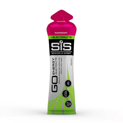 SIS GO Energy + Electrolyte Gel 60ml Raspberry Single Wicked NRG