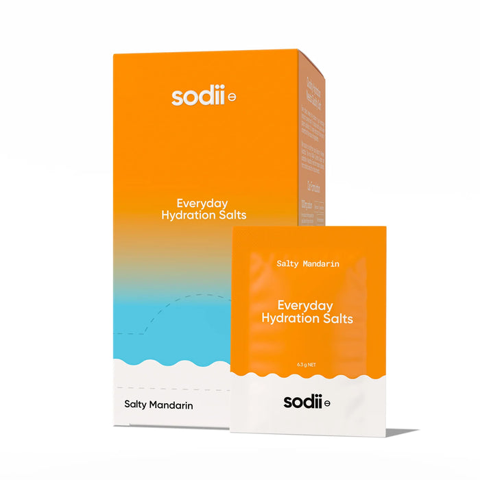 SODII Everyday Hydration Salts Salty Mandarin, 30 Sachets, Wicked NRG