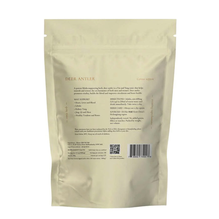 SUPERFEAST DEER ANTLER 250G Ingredients Wicked NRG