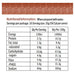 SUPERFLORA Dark Hot Chocolate 256G Nutritional Panel Wicked NRG