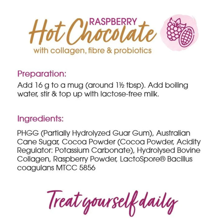 SUPERFLORA RASPBERRY HOT CHOCOLATE 256G Benefits Wicked NRG