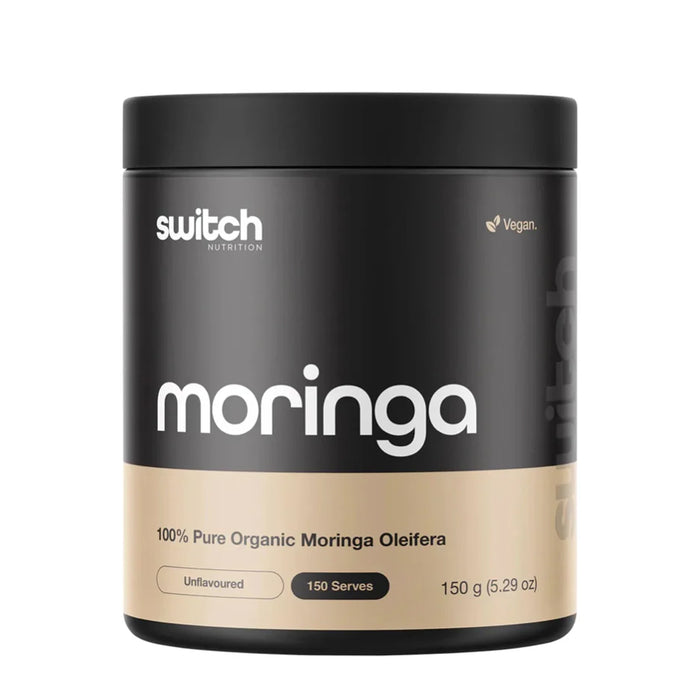 SWITCH NUTRITION Moringa Organic 100% Pure Unflavoured 150g 150 serves Wicked NRG