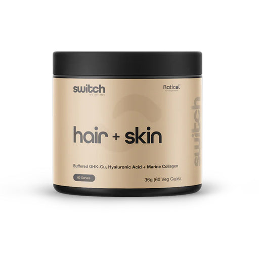 SWITCH Nutrition Hair+Skin 60 Capsules Wicked NRG