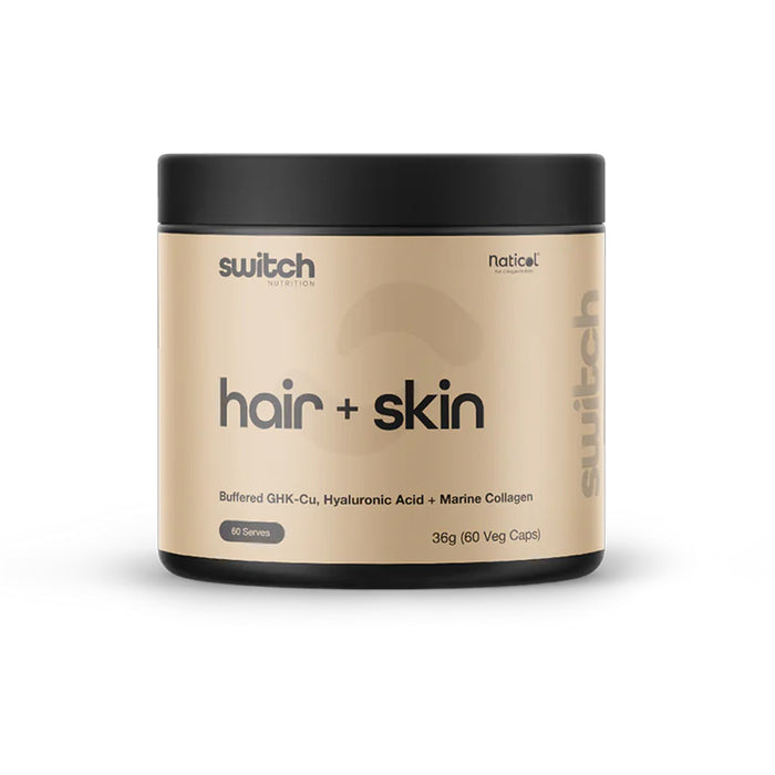 SWITCH Nutrition Hair+Skin 60 Capsules Wicked NRG