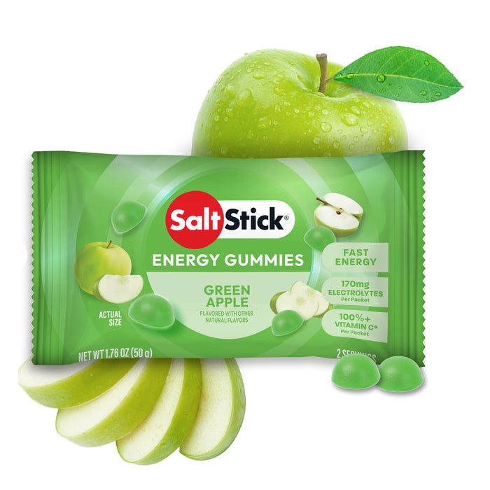SaltStick Energy Gummies – Green Apple 2 Serves Wicked NRG