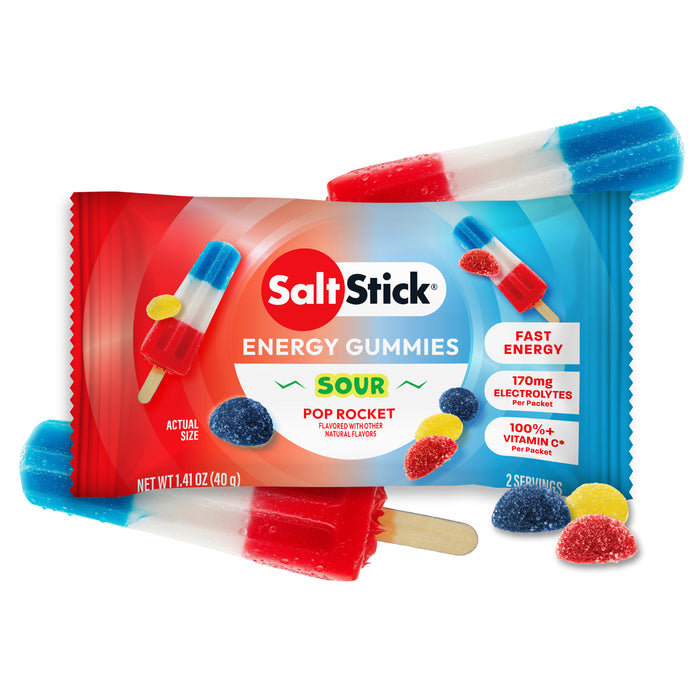 SaltStick Energy Gummies – Sour Pop Rocket 2 Serves Wicked NRG