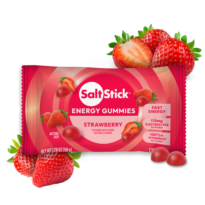 SaltStick Energy Gummies – Strawberry 2 Serves Wicked NRG