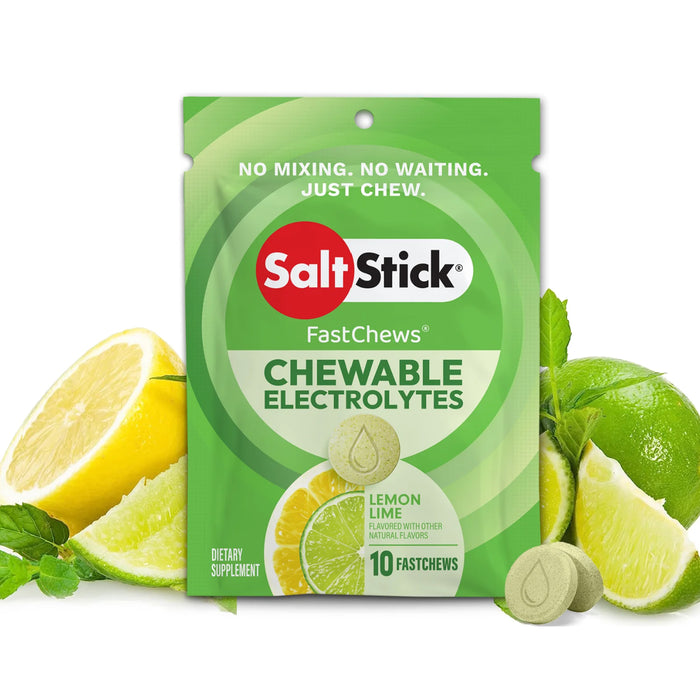SaltStick FastChews Lemon Lime 10 FASTCHEWS Wicked NRG