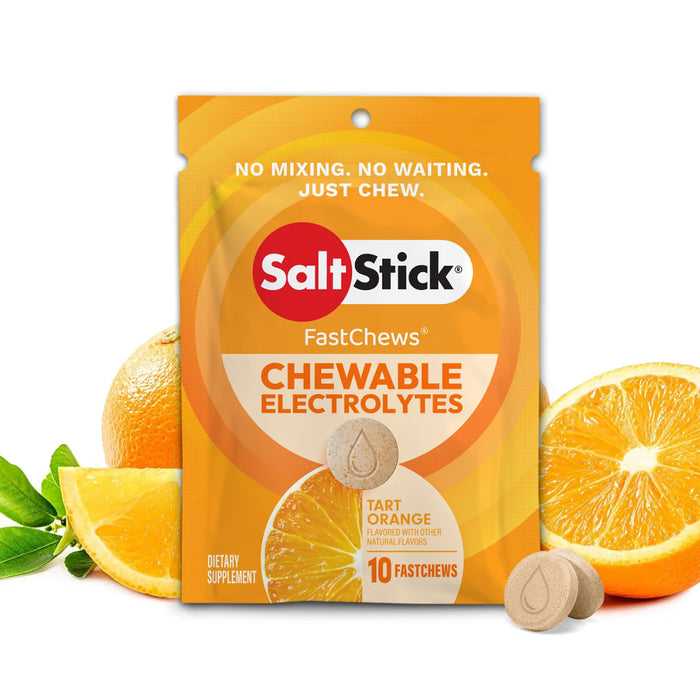 SaltStick FastChews Orange 10 FASTCHEWS Wicked NRG