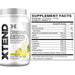 Scivation Xtend 90 BCAA 7000mg Tropic Thunder 90 servings 1.26kg Ingredients Wicked NRG
