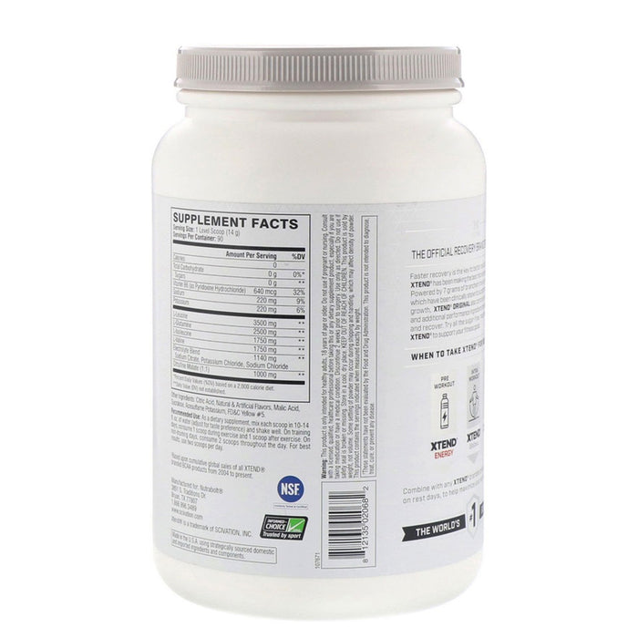 Scivation Xtend 90 BCAA 7000mg Tropic Thunder 90 servings 1.26kg Ingredients Wicked NRG