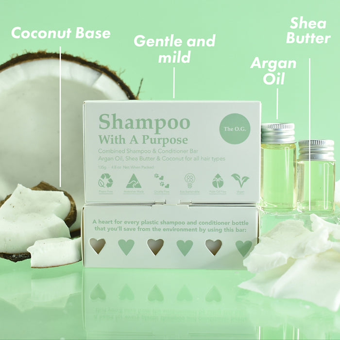 Shampoo With A Purpose The O.G. Shampoo Conditioner Bar 135g Ingredients Wicked NRG