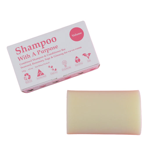 Shampoo With A Purpose Volume Shampoo-Conditioner Bar, 130g, Wicked NRG