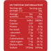 Shiitake Mushroom Crisps Smoked Chilli & Garlic 65g Nutritional Panel a Wicked NRG