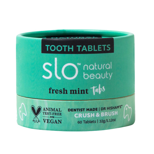 Slo Natural Beauty Tooth Tablets Fresh Mint Tabs 60 tablets Wicked NRG