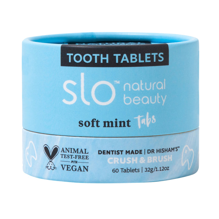 Slo Natural Beauty Tooth Tablets Fresh Mint Tabs 60 tablets Wicked NRG