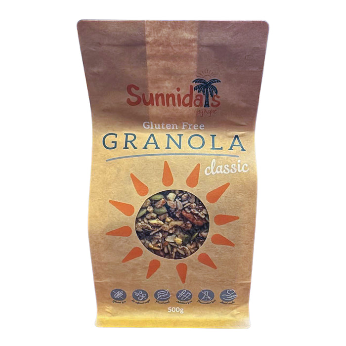Sunnidais Gluten Free Granola, 500g, Wicked NRG