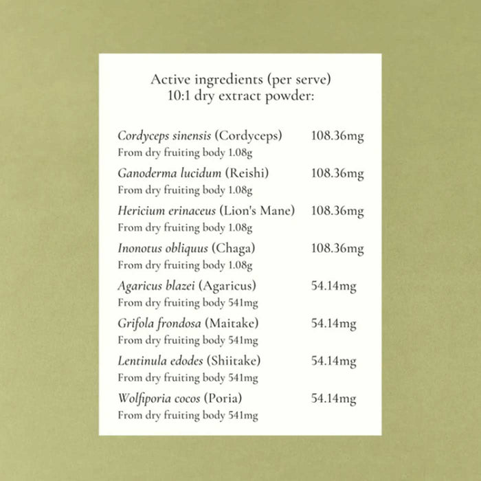 Superfeast Mason's Mushrooms Ingredients list