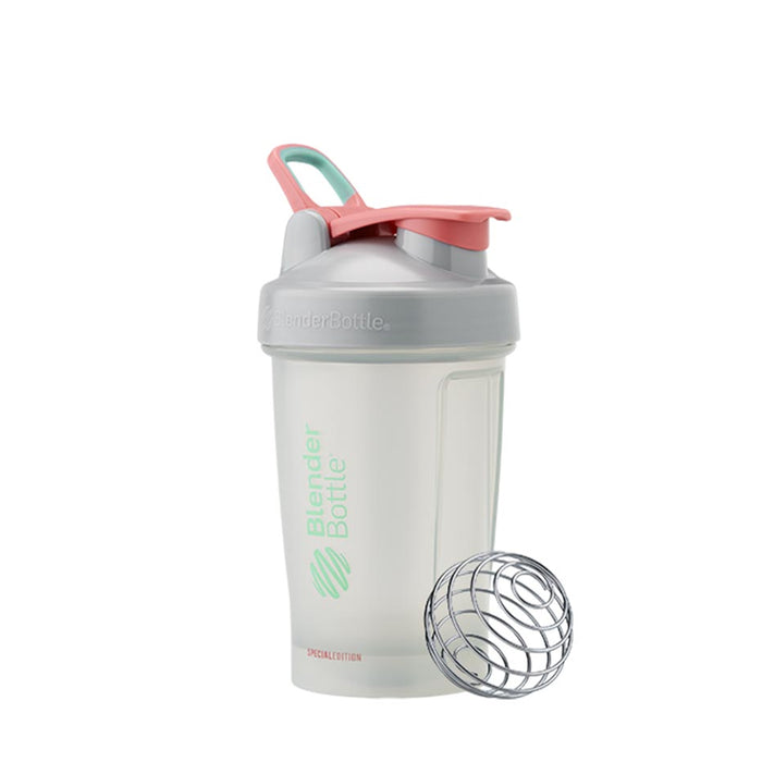 Superior Supplement, Blender Bottle, Classic V2, Grey and Pink Colour, 600ml, Wicked NRG