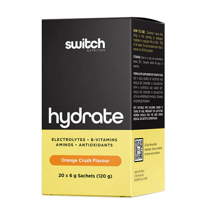 Switch Hydrate Orange Crush 20 Sachets Wicked NRG