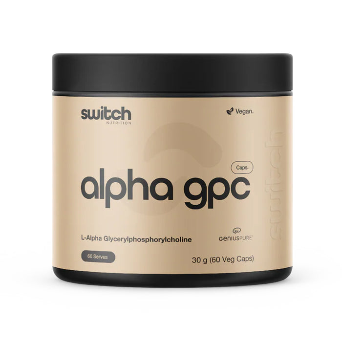 Switch Nutrition Alpha GPC 60 Capsules, Wicked NRG