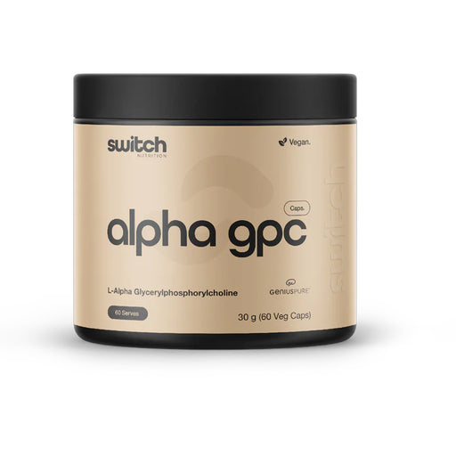 Switch Nutrition Alpha GPC Genius Pure 30 grams 60 Serves Wicked NRG