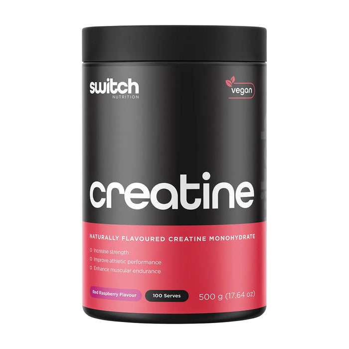 Switch Nutrition Creatine Monohydrate Red Raspberry 500g Wicked NRG