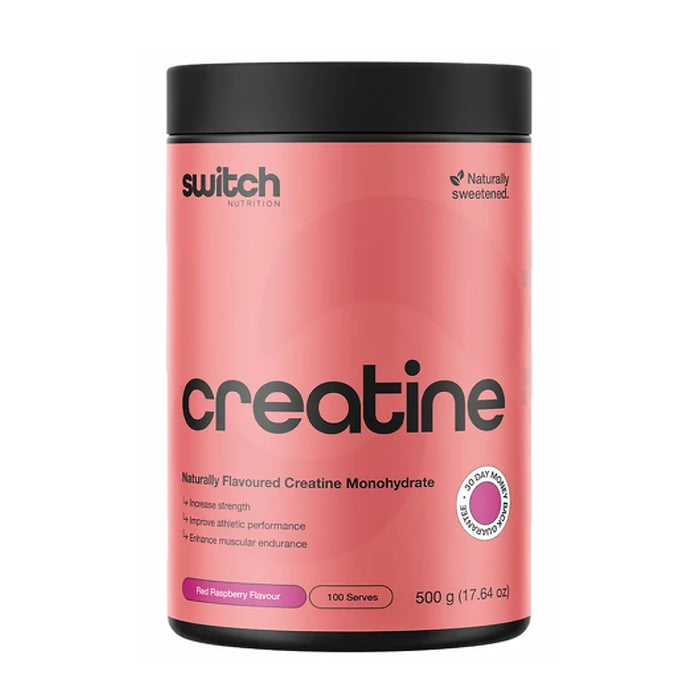 Switch Nutrition Flavoured Creatine Red Raspberry 500g Wicked NRG