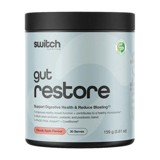 Switch Nutrition Gut Restore Cloudy Apple Flavour 159g 30 serves Wicked NRG
