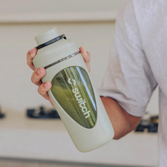 Switch Nutrition Premium Daily Shaker Sage Green a Wicked NRG