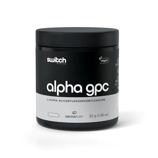 Switch Nutrition Alpha GPC Genius Pure 30 grams 60 Serves b Wicked NRG
