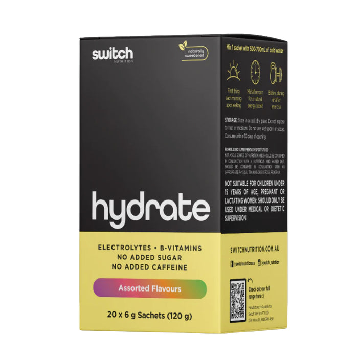 Switch Hydrate Assorted 20 Sachets Wicked NRG