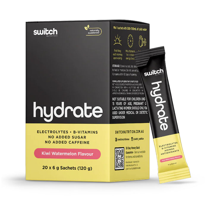 Switch Hydrate Kiwi Watermelon 20 Sachets Wicked NRG
