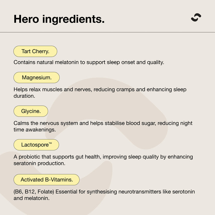 Switch Nutrition Sleep, Choc Honeycomb, 50 Serves, 400g,  Ingredients, Wicked NRG