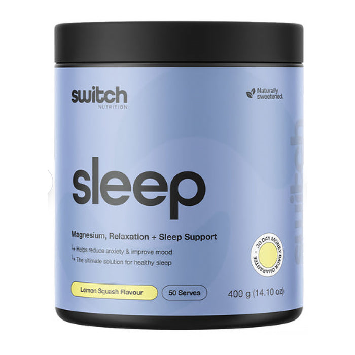 Switch Nutrition Sleep, Lemon Squash, 50 Serves, 400g, Wicked NRG