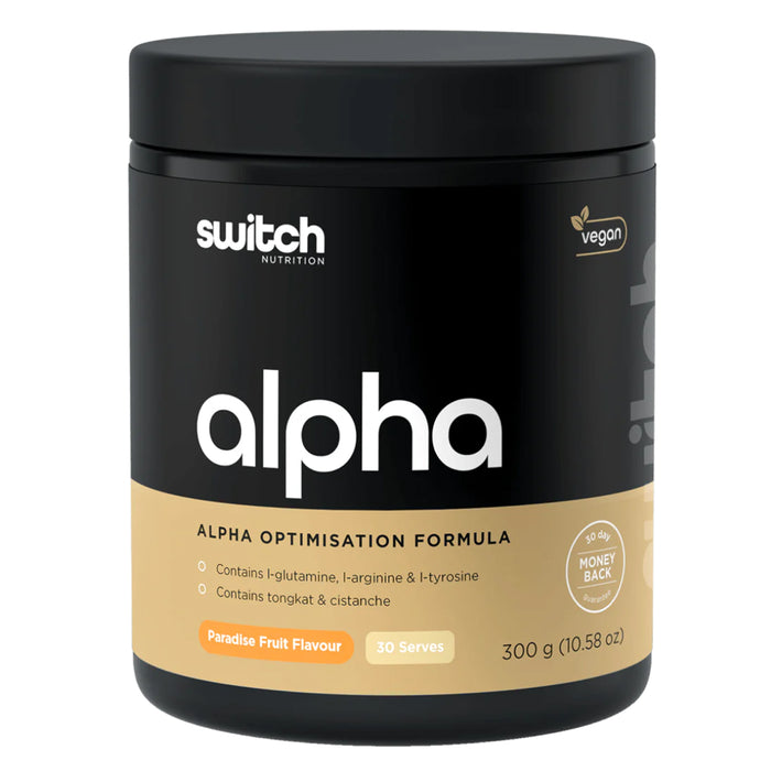 Switch Nutrition Alpha Switch Paradise Fruit Flavour 300g 30 serves Wicked NRG