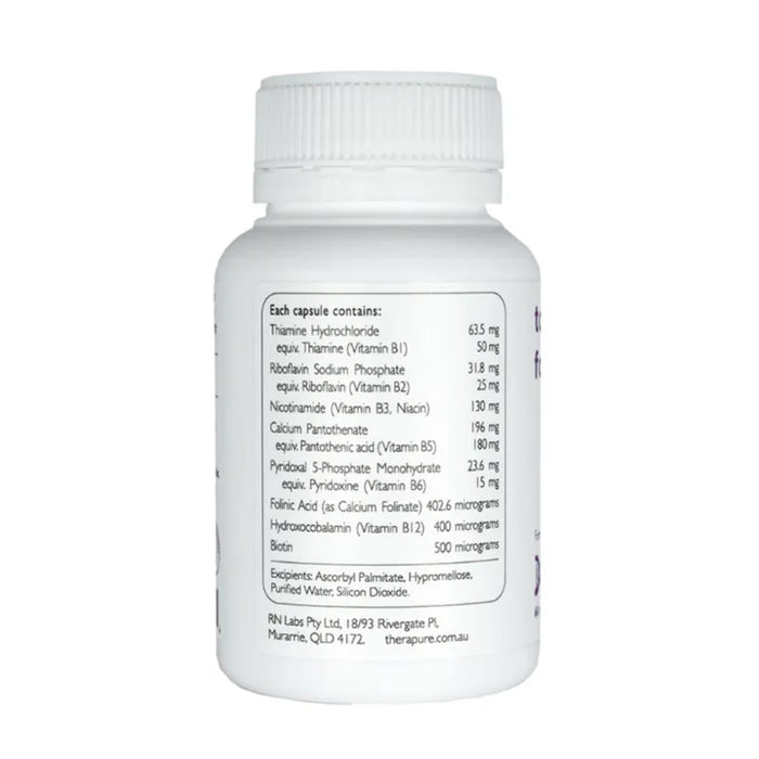 THERAPURE BY MTHFR WELLBEING TOTAL B FOLINIC 60 Capsules Nutritional Panel Wicked NRG